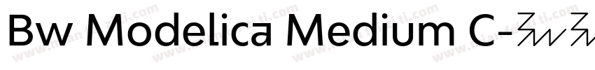 Bw Modelica Medium C字体转换